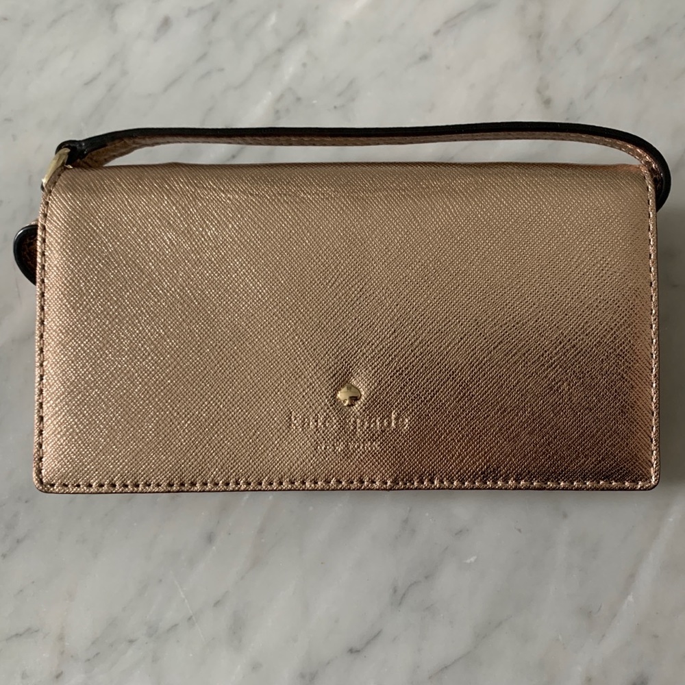 Kate Spade Rose Gold Purse & Wristlet